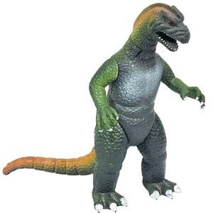 Vintage Godzilla Imperial Dor Mei Hong Kong 14” Action Figure 1986 Green Yellow